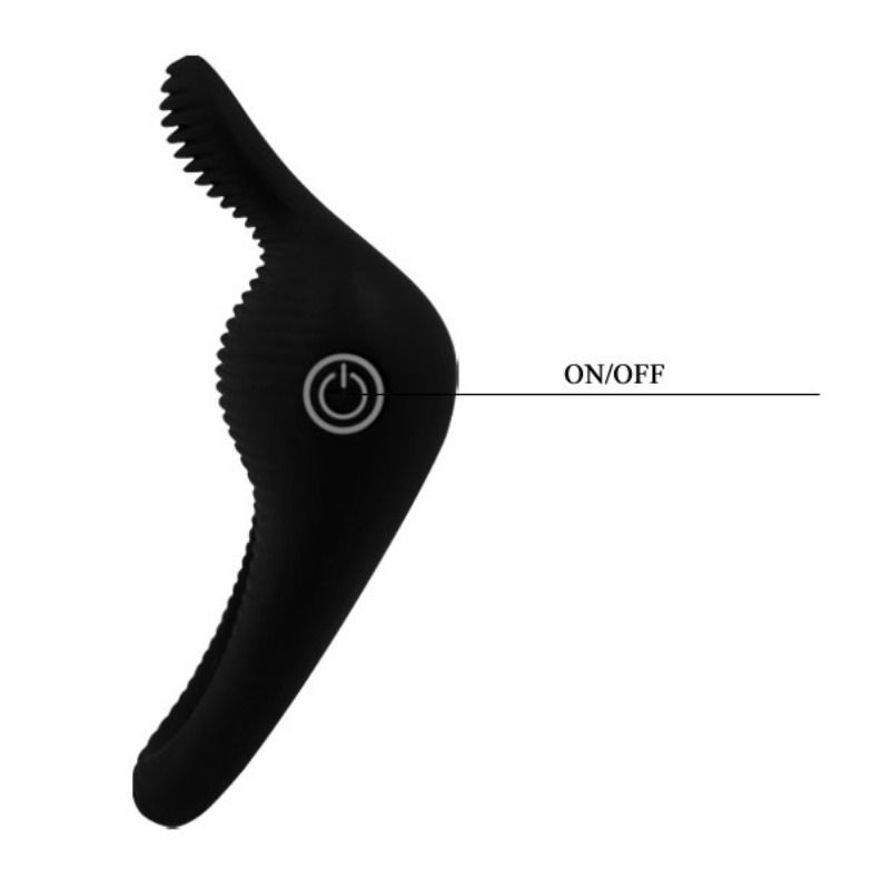 PRETTY LOVE - VINGERHOED VIBRATOR RING ZWART