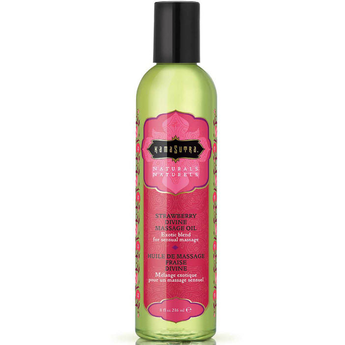 KAMASUTRA - HUILE DE MASSAGE DIVINE À LA FRAISE NATURELLE 236ML