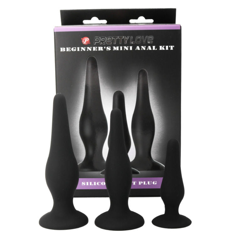 PRETTY LOVE - KIT D'INITIATION EN SILICONE POUR PLONGÉES ANALES