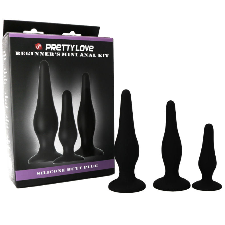 PRETTY LOVE - KIT D'INITIATION EN SILICONE POUR PLONGÉES ANALES