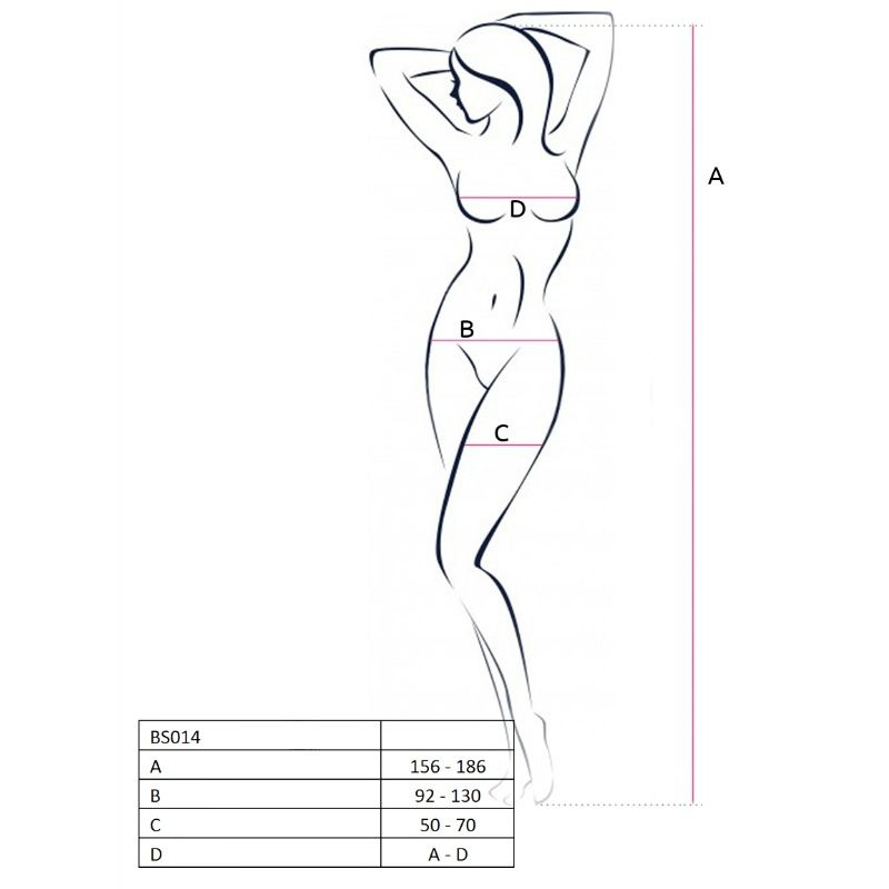 PASSION - BODYSTOCKING ROUGE FEMME BS014 TAILLE UNIQUE
