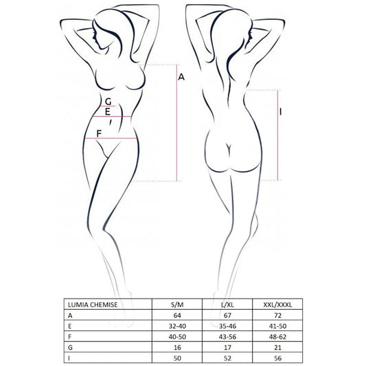 PASSION - CHEMISE FEMME LUMIA NOIRE TAILLE L/XL