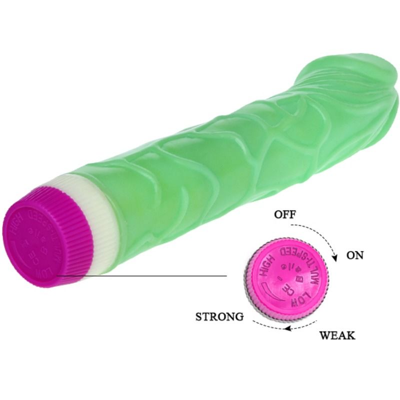 BAILE - WAVES OF PLEASURE VIBRATOR 23 CM GROEN