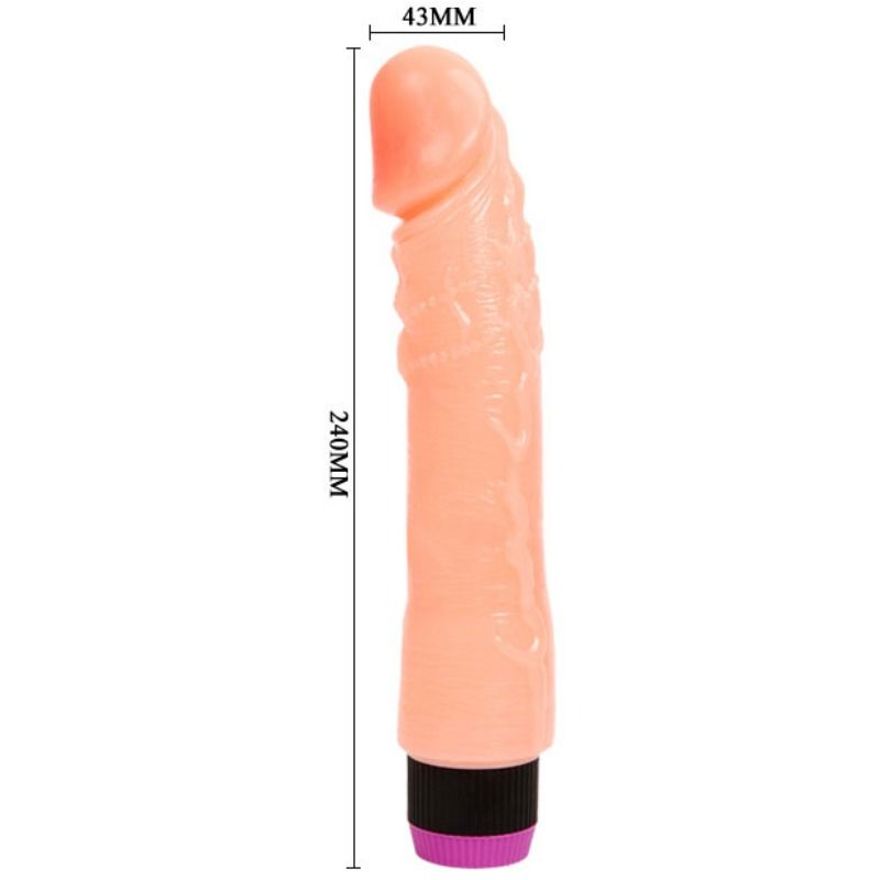 BAILE - NATUURLIJKE FLEXIBELE REALISTISCHE VIBRATOR 24 CM