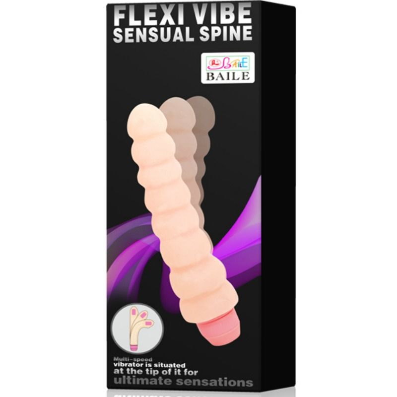 BAILE - FLEXI VIBE SENSUAL Spine FLEXIBLE VIBRATOR 19 CM