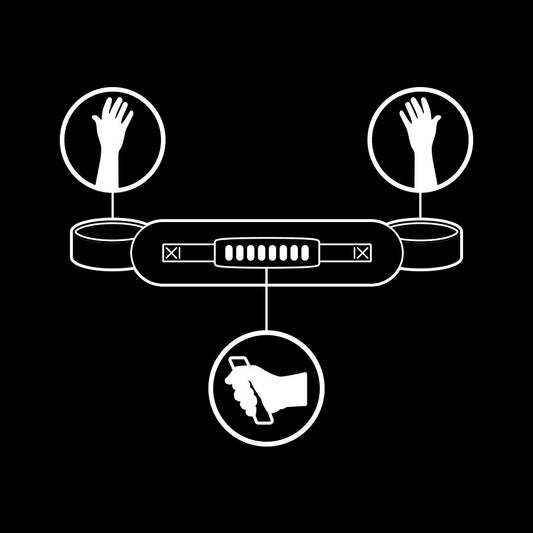 FETISH ONDERDANIGE - HANDBOEIEN MET NOPREEN VOERING EN HANDVAT