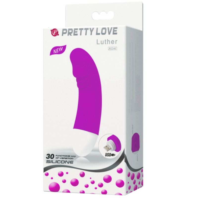 PRETTY LOVE - LUTHER MINI VIBRATORE 30 MODALITÀ DI VIBRAZIONE