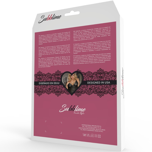 SUBBLIME - BABYDOLL BLOEMEN KANT ROOD S/M