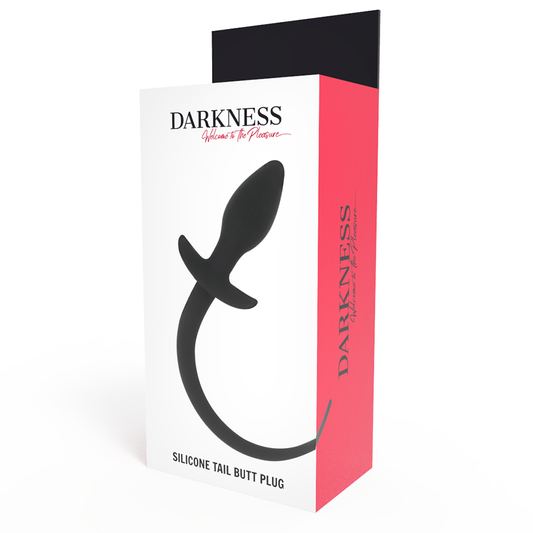 DARKNESS - ANALE PLUG 28 CM ZWART SILICONEN