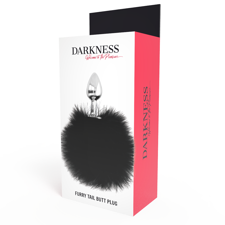 DARKNESS - PLUG ANAL EXTRA AVEC QUEUE NOIR 7 CM