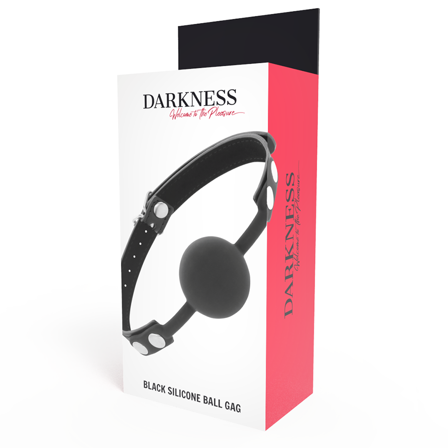 DARKNESS - GAG EN SILICONE NOIR