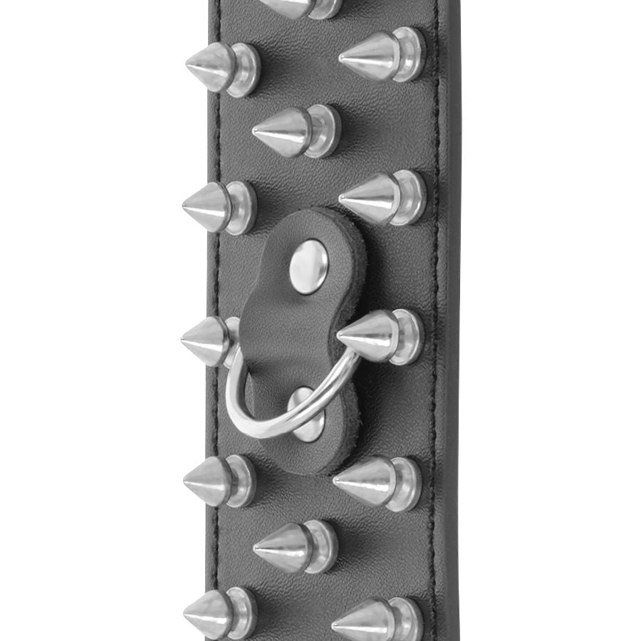 DUISTERNIS - SCHEDELS EN BOTTEN ZWARTE HANDBOEIEN MET SPIKES