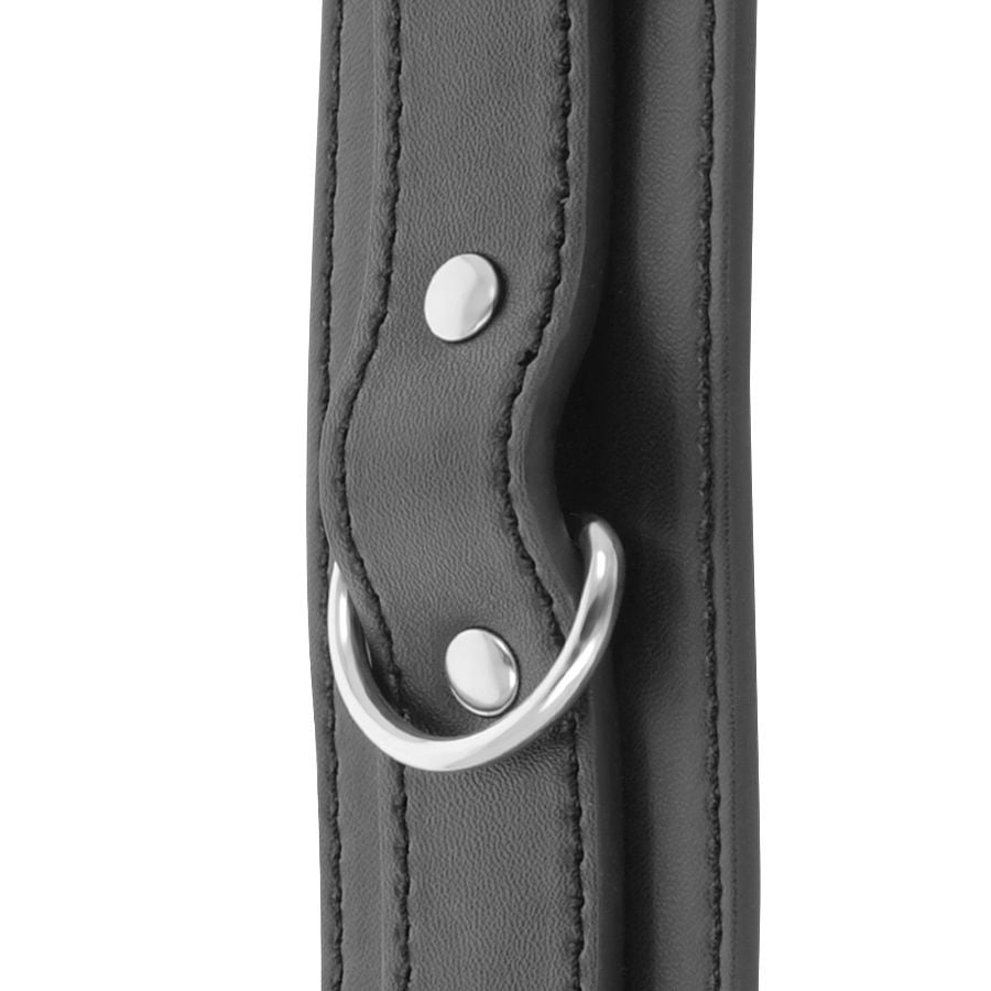 DARKNESS - ZWARTE VERSTELBARE HANDBOEIEN MET DUBBELE VERSTERKINGSBANDEN