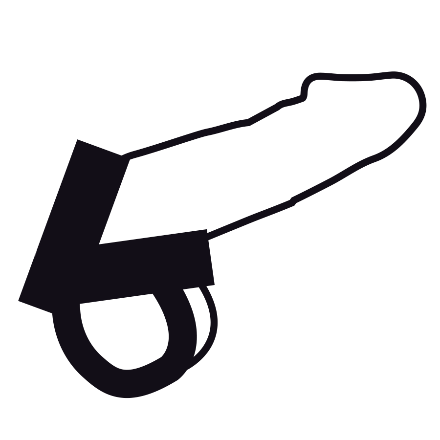 DUISTERNIS - HUIDRING VOOR PENIS EN TESTIKELEN