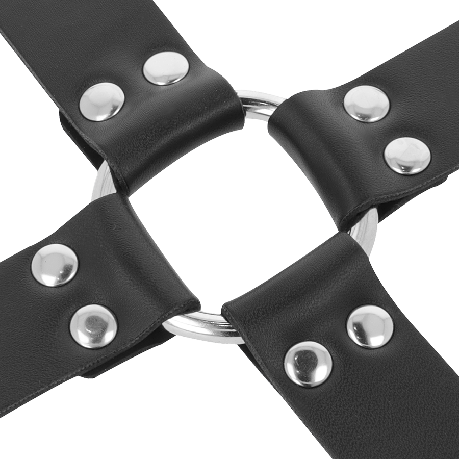 MENOTTES EN CUIR NOIR POUR LES PIEDS ET LES MAINS