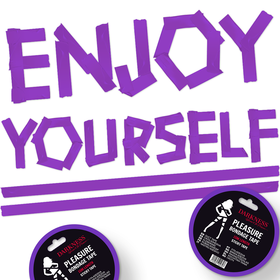 DARKNESS - Ruban adhésif lilas 15 m