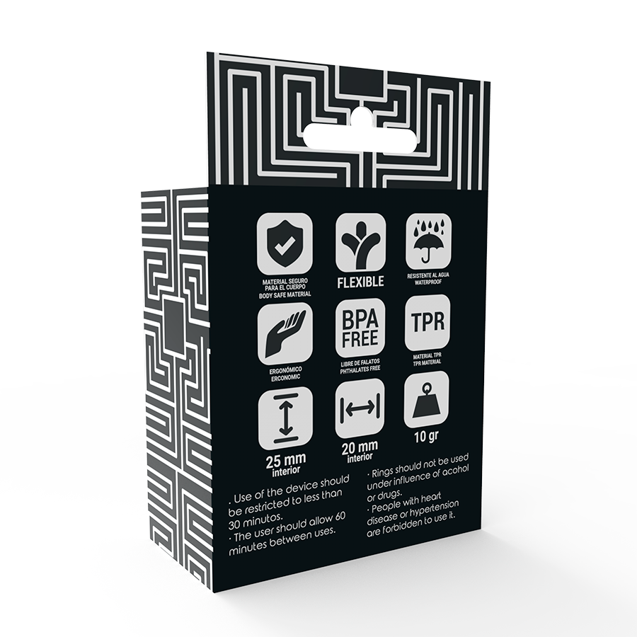 ADDICTED TOYS - ENSEMBLE D'ANNEAUX EN C NOIR