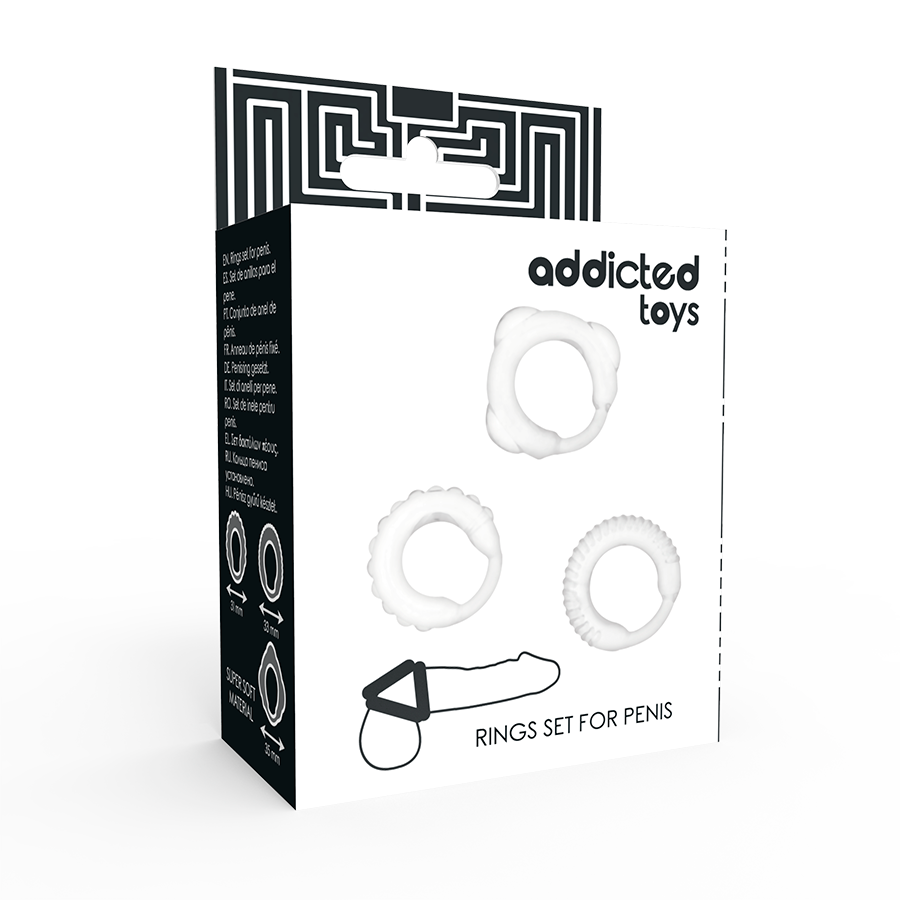 ADDICTED TOYS - C-RING SET DOORZICHTIG