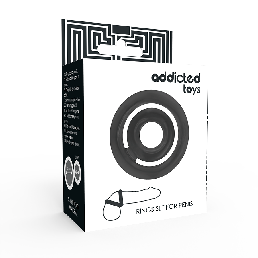 ADDICTED TOYS - POTENZ- C-RING PENIS ZWART