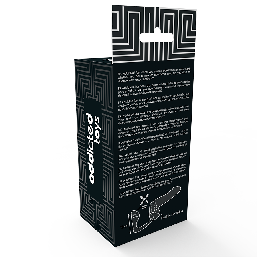 ADDICTED TOYS - ANALE PLUG MET ZWARTE PENISRING