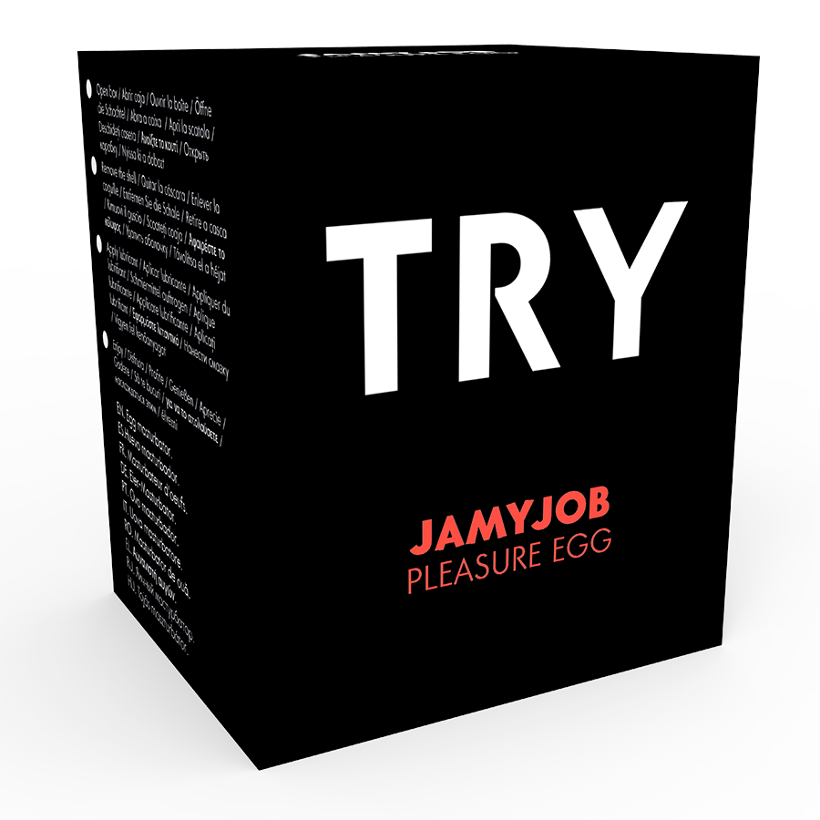 JAMYJOB - MASTURBATEUR À ŒUFS VERSION NOIRE DISCRÈTE