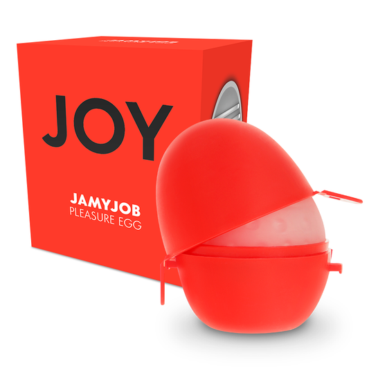 JAMYJOB - MASTURBATEUR À ŒUFS VERSION ROUGE DISCRET