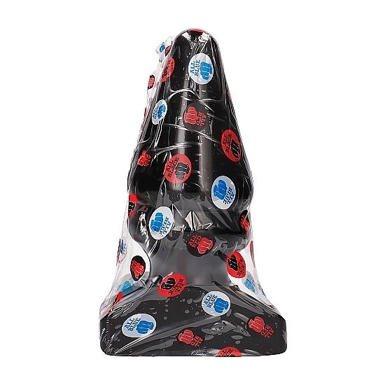 Полностью чёрная анальная пробка 28,5 см