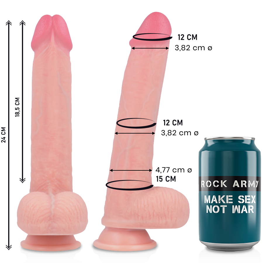 ROCKARMY - COBRA KINGCOBRA RÉALISTE EN SILICONE LIQUIDE PREMIUM 24 CM -O- 4,77 CM