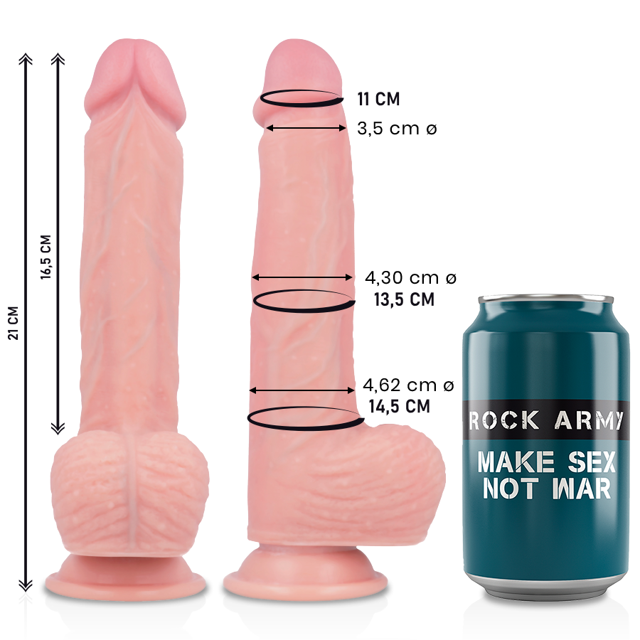 ROCKARMY - SILICONE LIQUIDE PREMIUM SPITFIRE RÉALISTE 21 CM -O- 4,62 CM