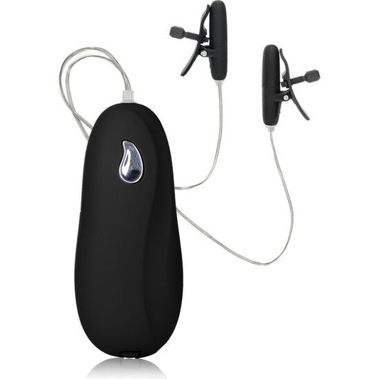 CALEXOTICS - Вибрационные нагреваемые стимуляторы для сосков, черные