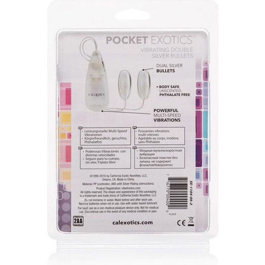 CALEXOTICS - ВИБРАЦИОННЫЕ ПУЛИ СЕРЕБРЯНЫЙ ДУЭТ