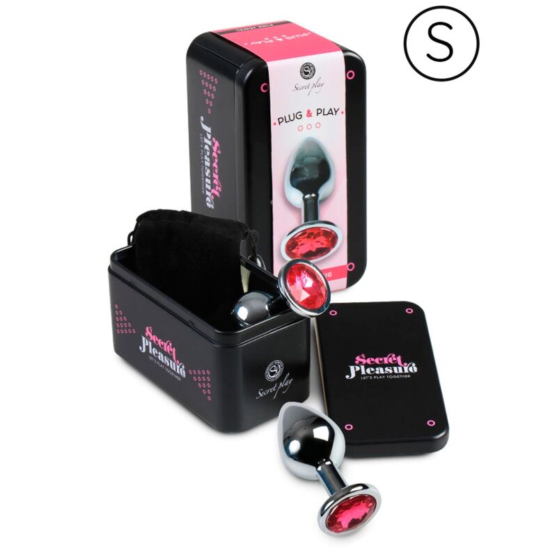 SECRETPLAY - PLUG ANAL EN ALUMINIUM FUCHSIA 7 CM 
