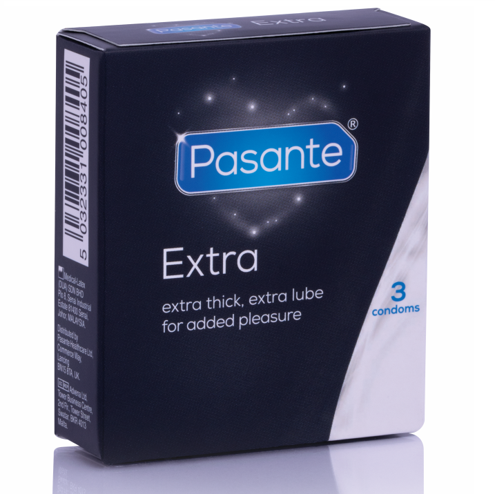 PASANTE - PRÉSERVATIF EXTRA ÉPAIS 3 UNITÉS