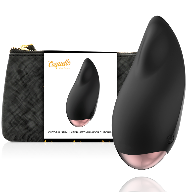 COQUETTE CHIC DESIRE - CLITORIAL STIMULATOR ZWART / GOUDEN DRUPPELS