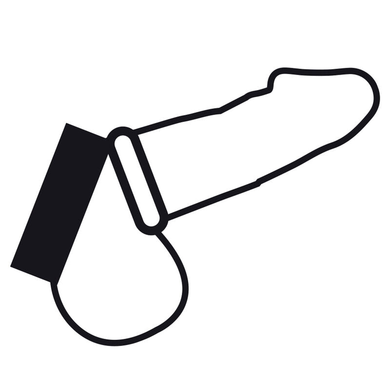 DUISTERNIS - METALEN RING VOOR DE PENIS EN TESTIKELEN