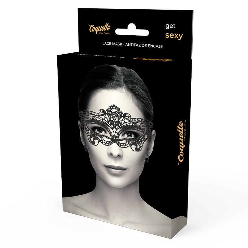 COQUETTE CHIC DESIRE - KANTEN MASKER ZWART