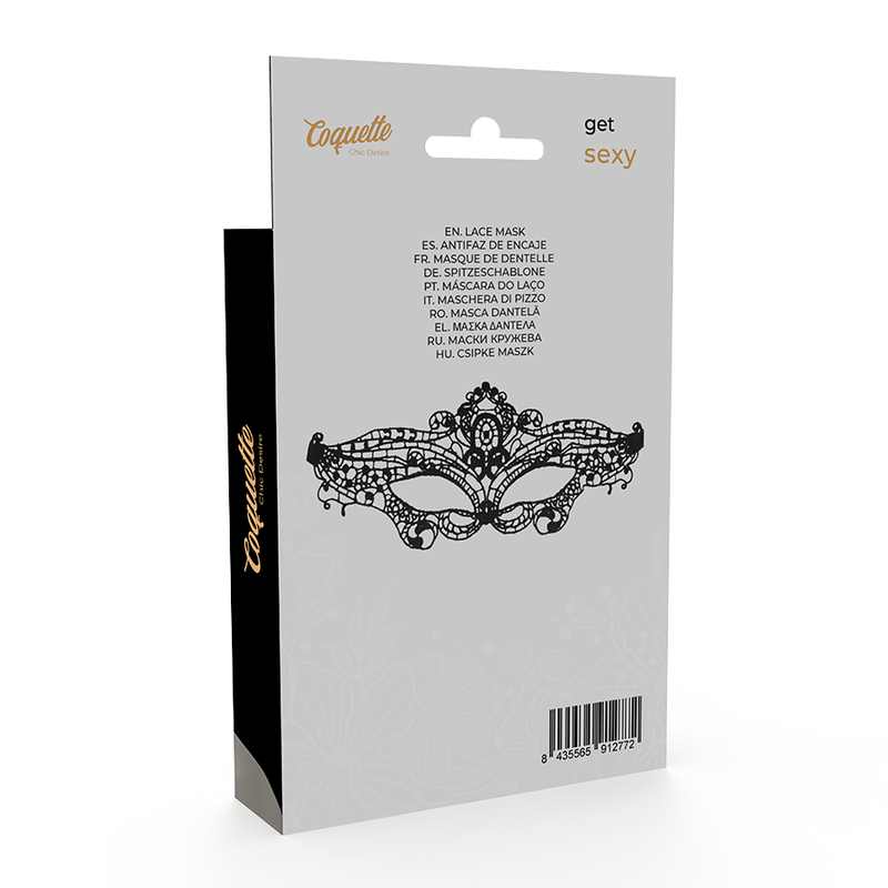 COQUETTE CHIC DESIRE - KANTEN MASKER ZWART