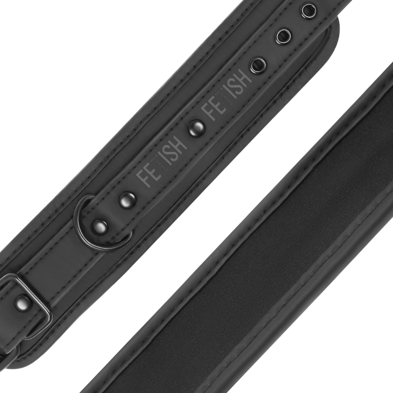 MENOTTES EN CUIR VEGAN POUR FÉTICHISME SOUMIS - DOUBLURE NOPRÈNE