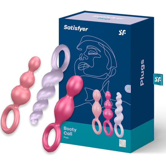 SATISFYER - ANALE PLUGS SET 3 STUKS TRICOLOR