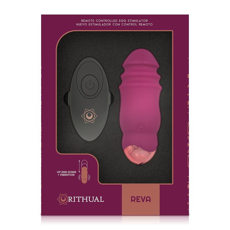 RITHUAL - REVA EGG AFSTANDSBEDIENING OP- EN NEERWAARTS SYSTEEM + VIBRATIE