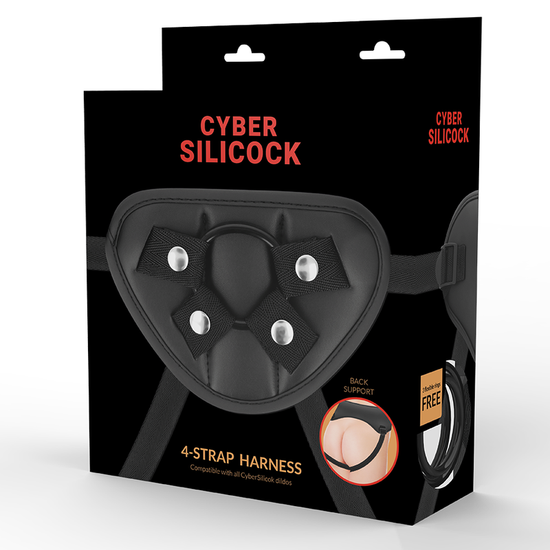 CYBER SILICOCK - IMBRACATURA CON CINTURINO E 3 ANELLI GRATUITI