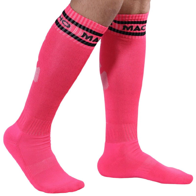 MACHO - Chaussettes longues taille unique rouges