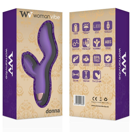 WOMANVIBE - DONNA OPLAADBARE SILICONEN VIBRATOR