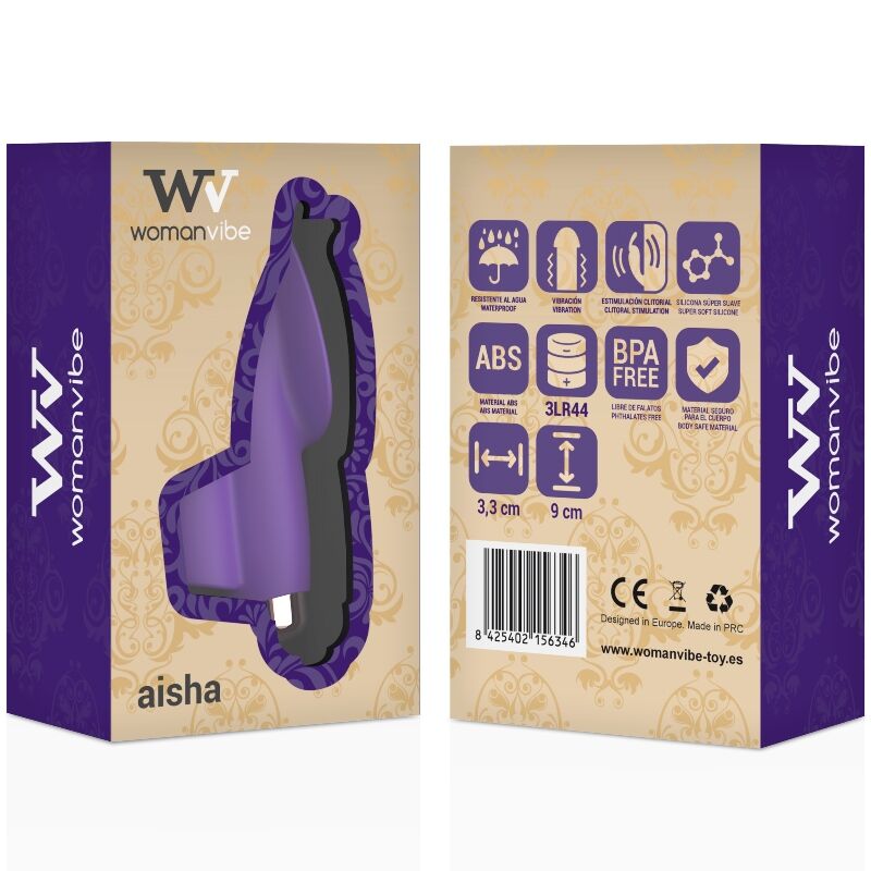 WOMANVIBE - STIMULATEUR DE DOIGT EN SILICONE AISHA