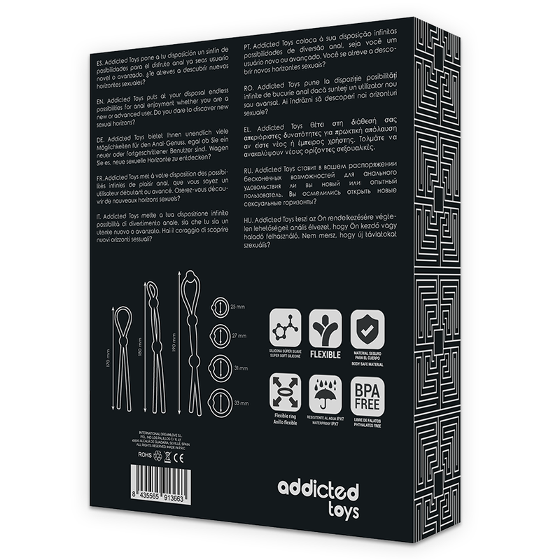 ADDICTED TOYS - FLEXIBELE SILICONEN PENIRINGEN SET 7 STUKS